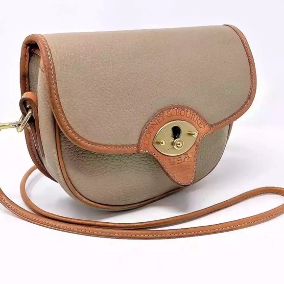 DOONEY & BOURKE CROSSBODY LEATHER BAG VINTAGE - Picture 2 of 6